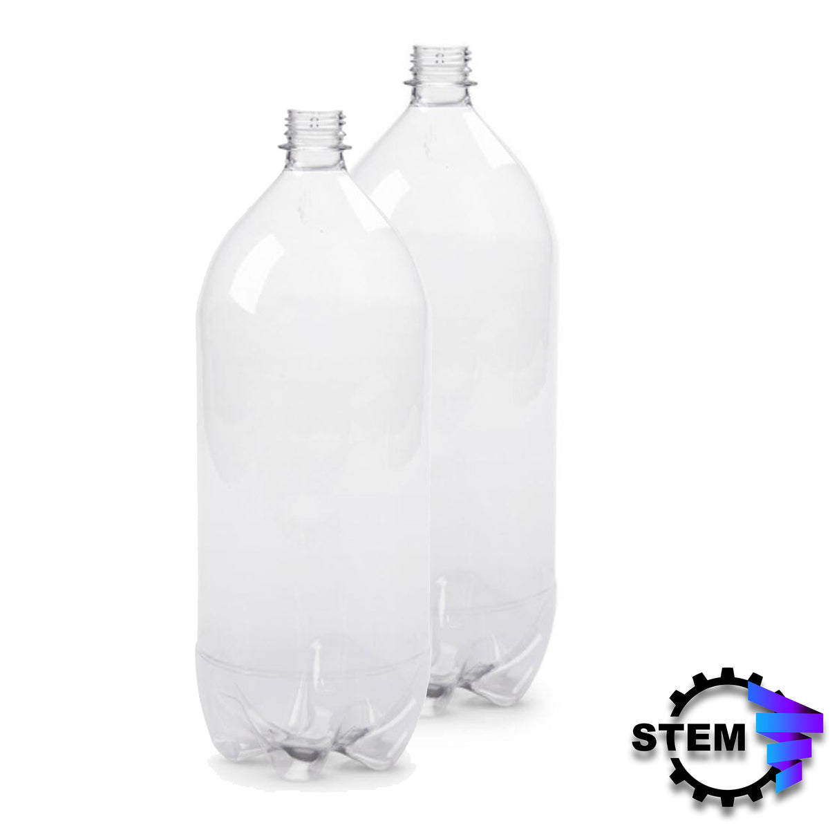 2L Plastic Bottles for HydroLaunch Water Rocket Kits (2 Pieces)
