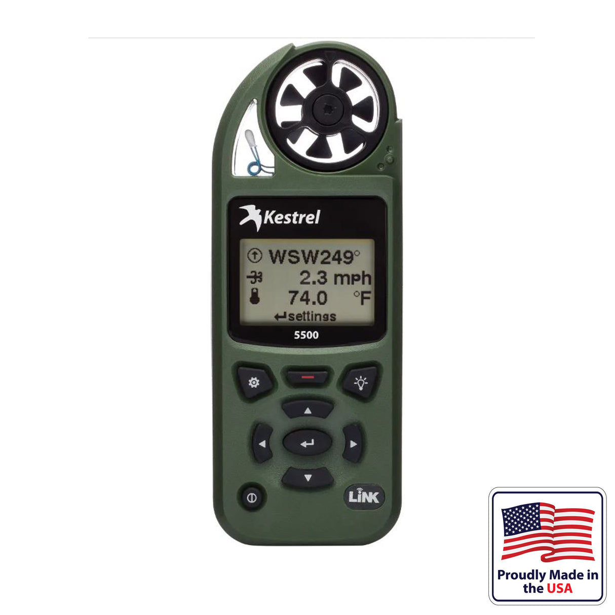 Kestrel 5500 Pocket Weather Meter, Olive Drab
