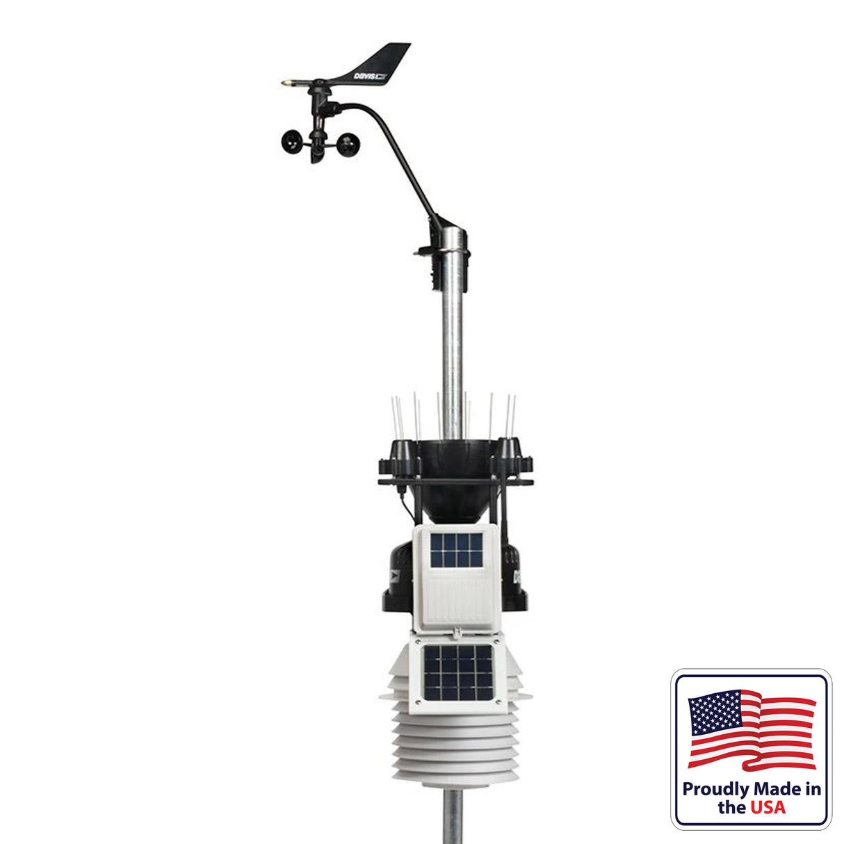 Davis 6328 Vantage Pro2 Plus Wireless Weather Station with UV & Solar Sensors, 24hr Fan Aspirated Radiation Shield