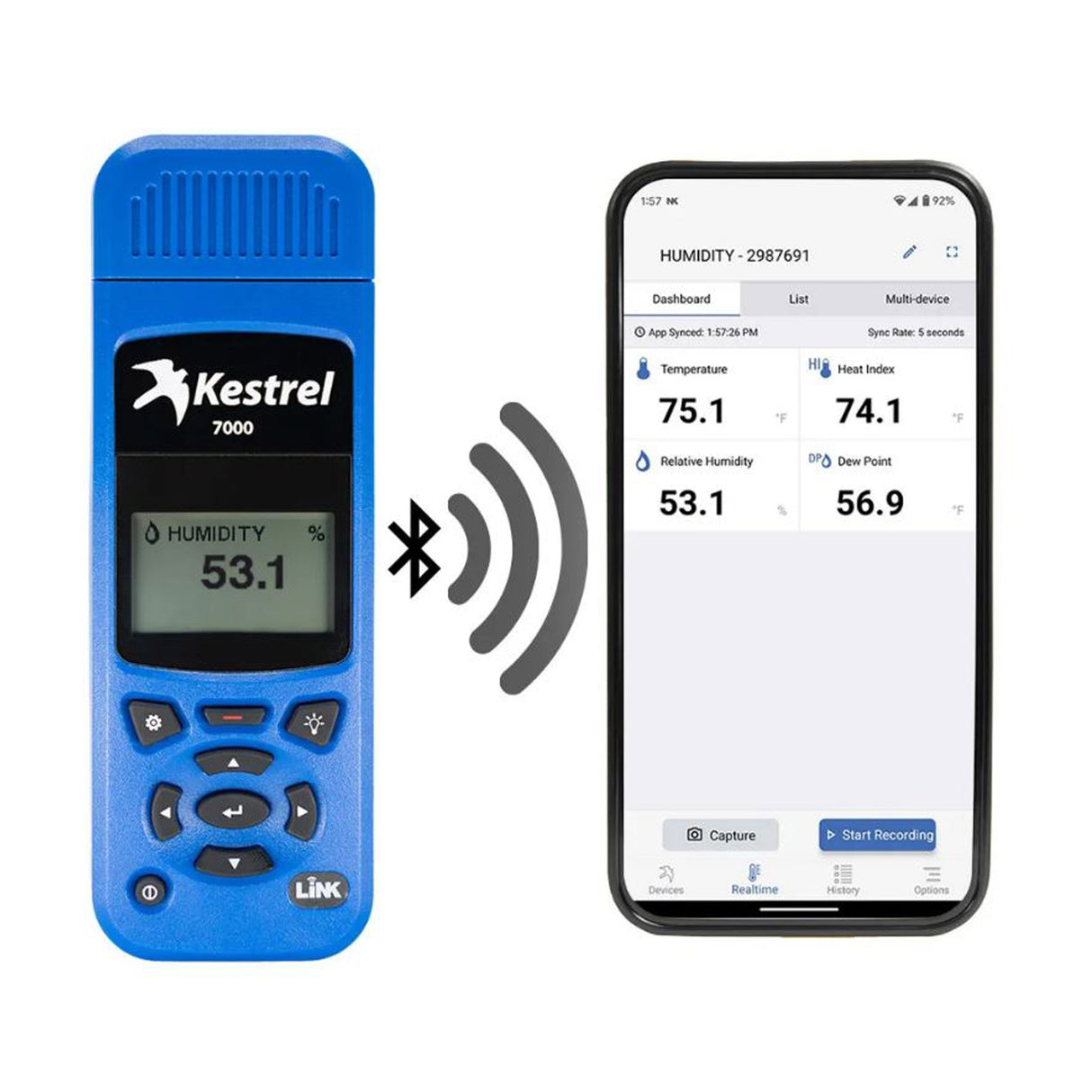 Kestrel 7000 Handheld Environmental Meter, Blue