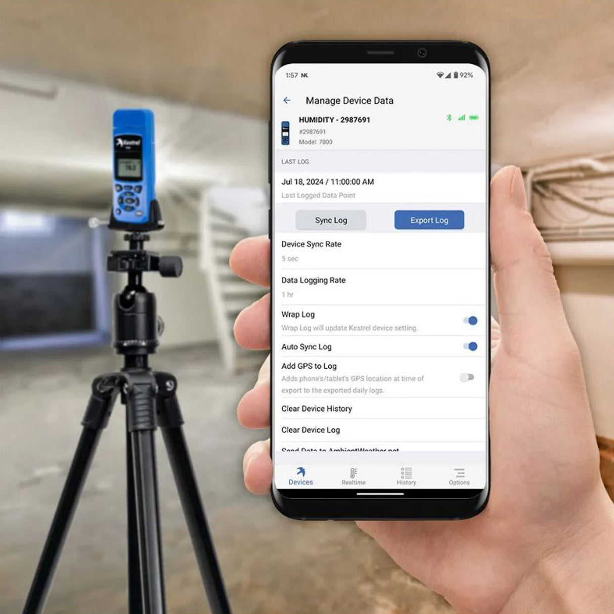 Kestrel 7000 Handheld Environmental Meter, Blue