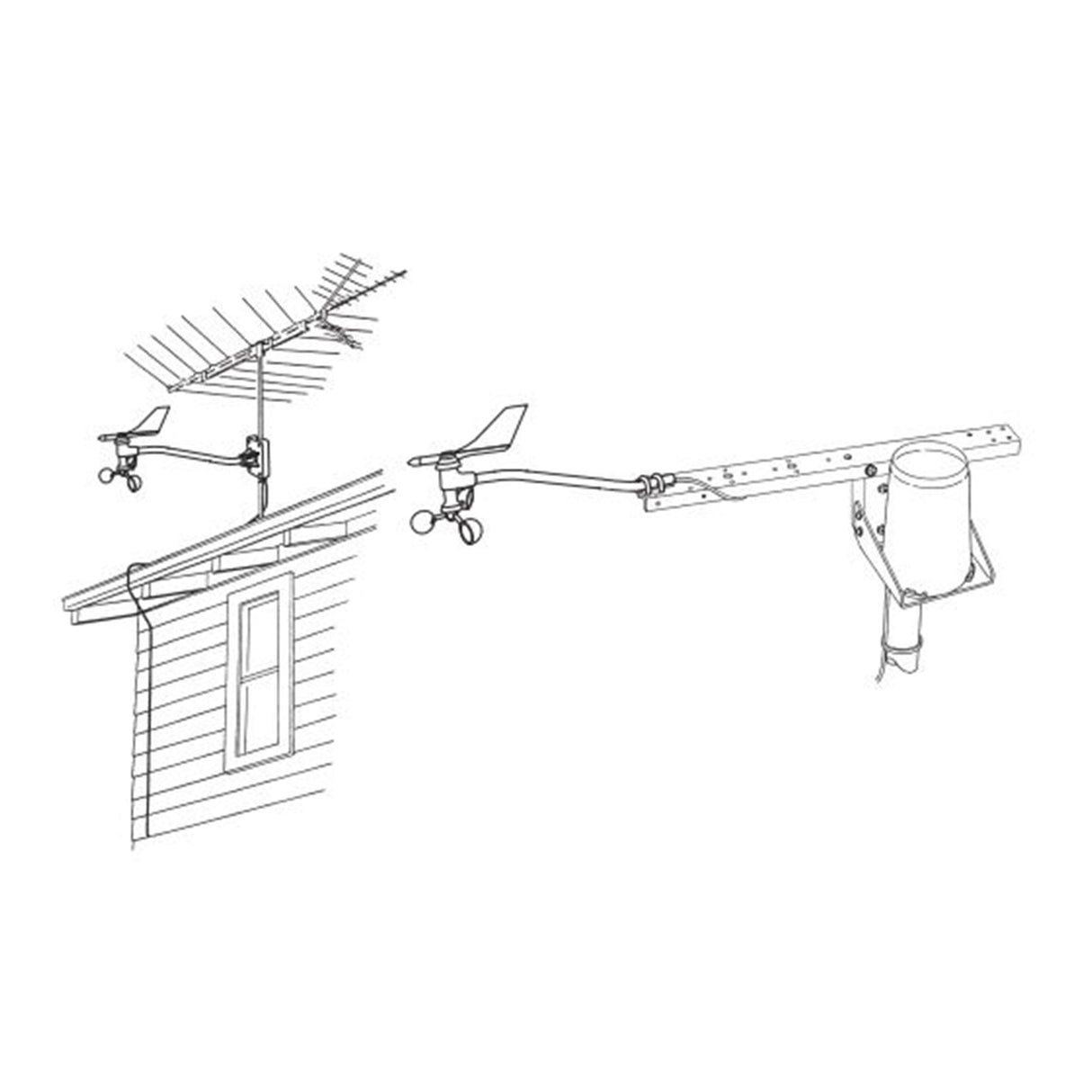 Davis 7911 Straight Arm Anemometer for Pro 2, Weather Monitor II & Wizard III