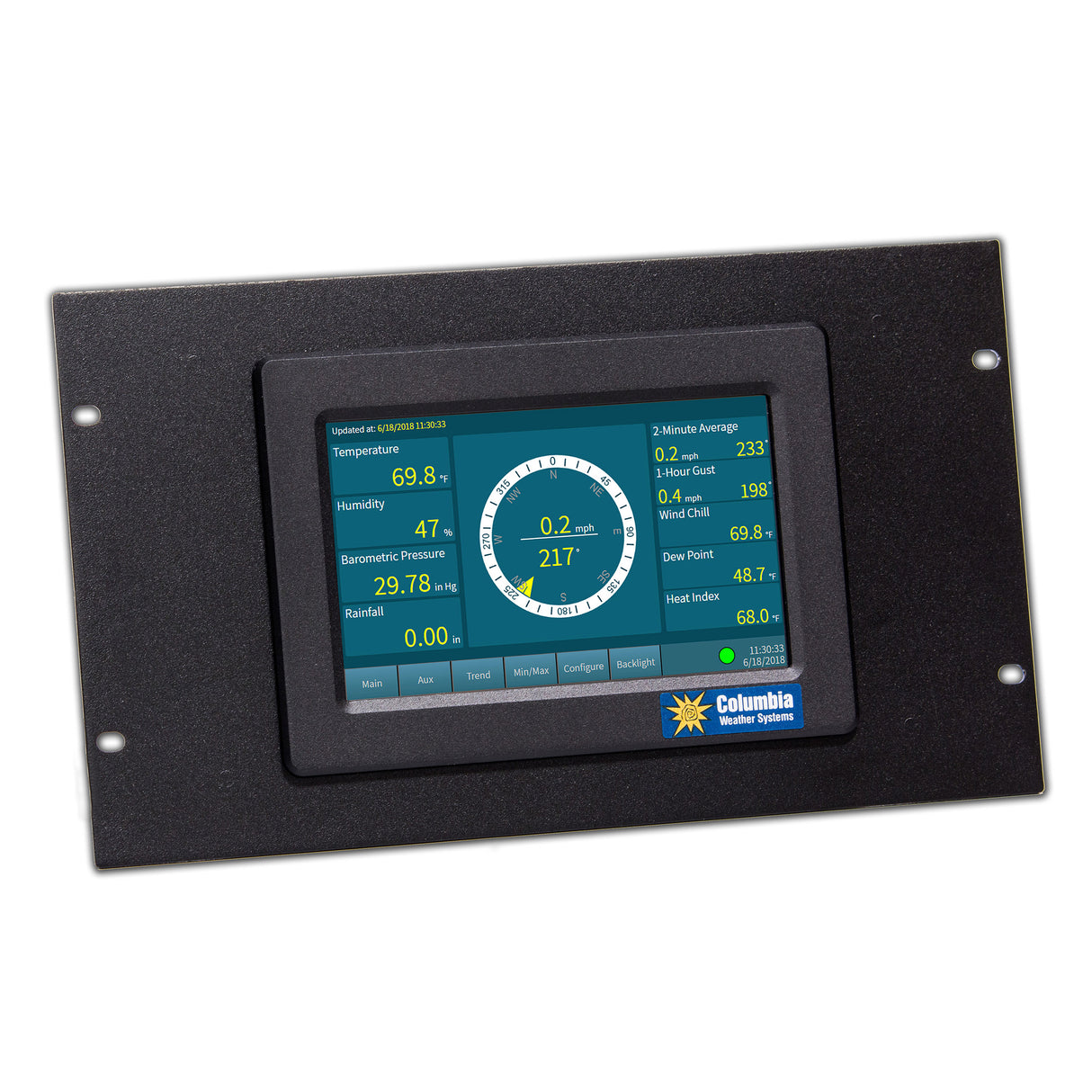 CWS Weather Display Console, Serial/ Ethernet Interface, Panel Mount