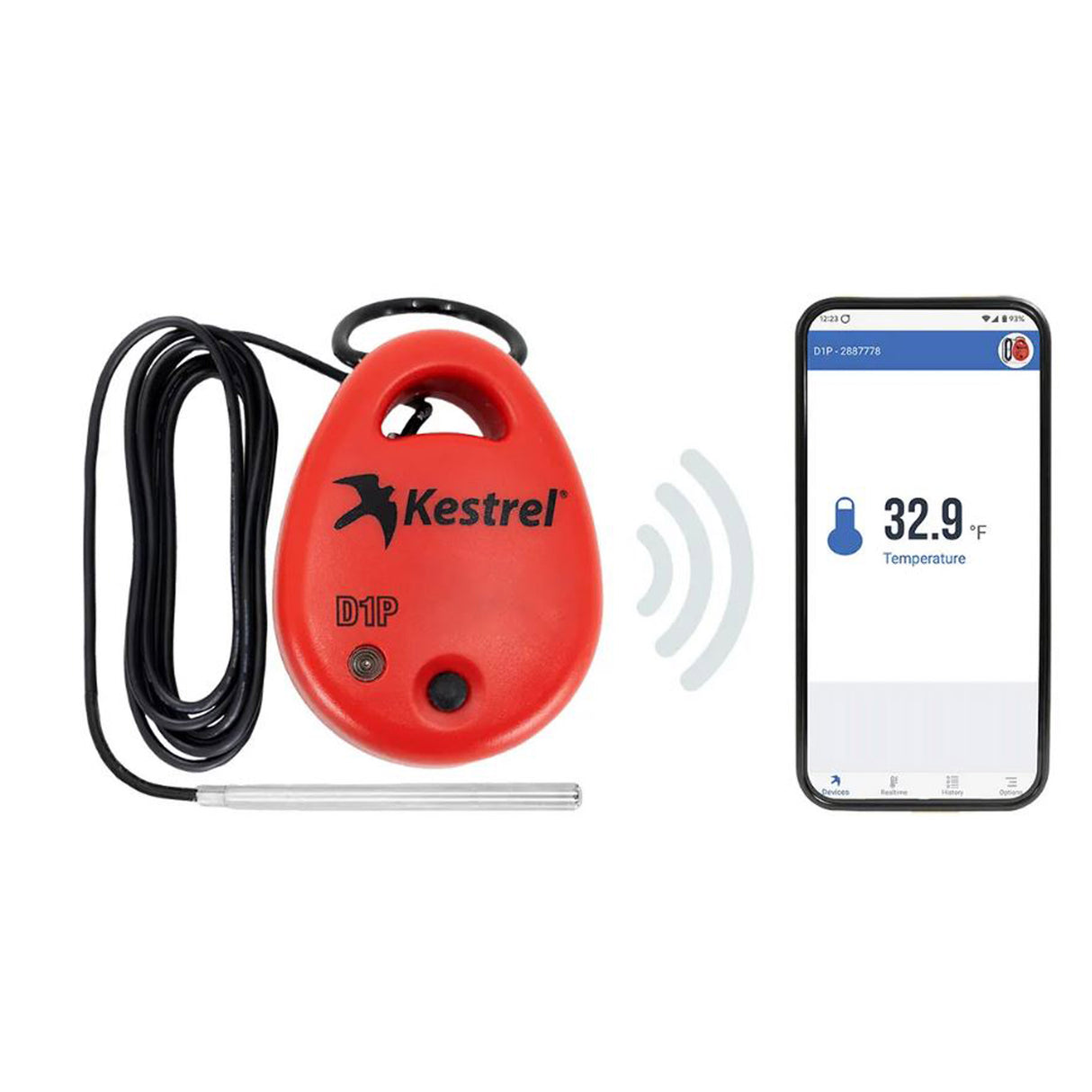 Kestrel DROP D1P Wireless Temperature Monitor and Data Logger