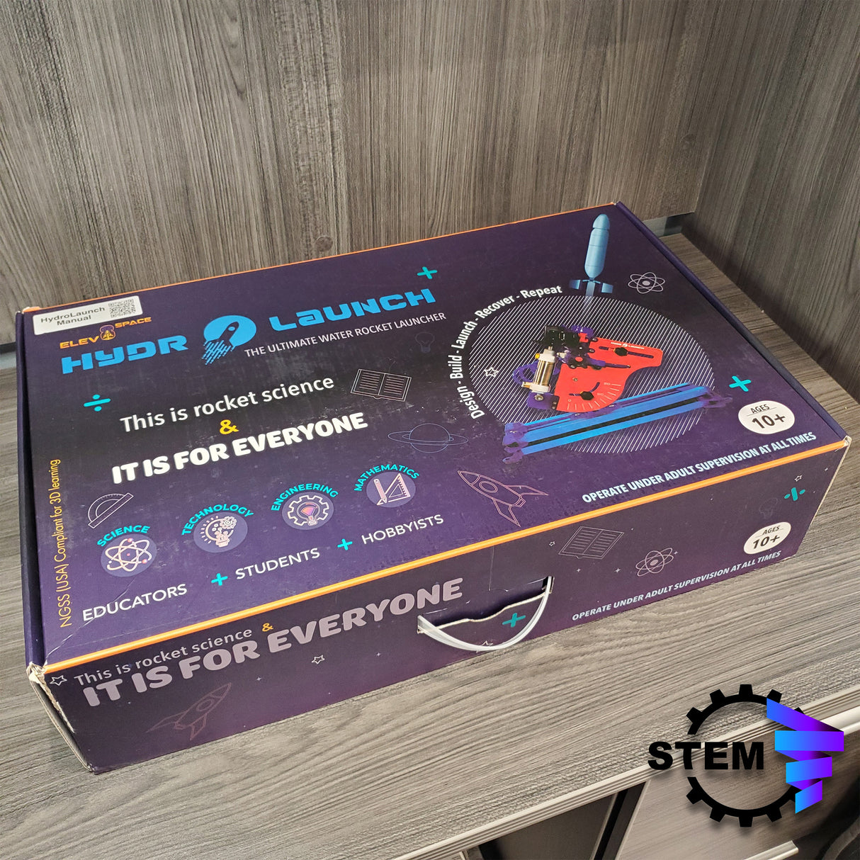 Space Trek HydroLaunch Water Rocket System - STEM Advanced Kit