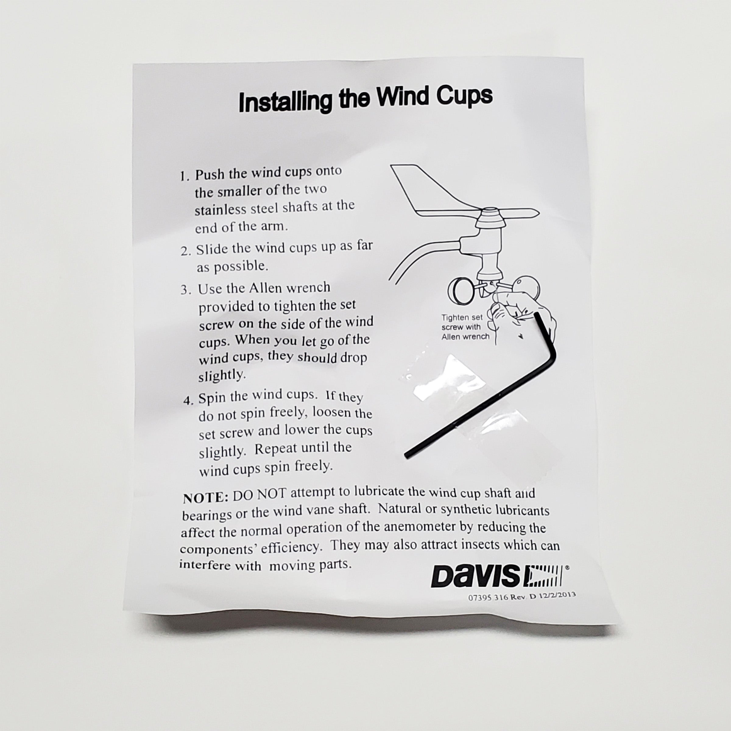 Davis 7905L Anemometer Wind Cups for Vantage Pro2, Monitor II