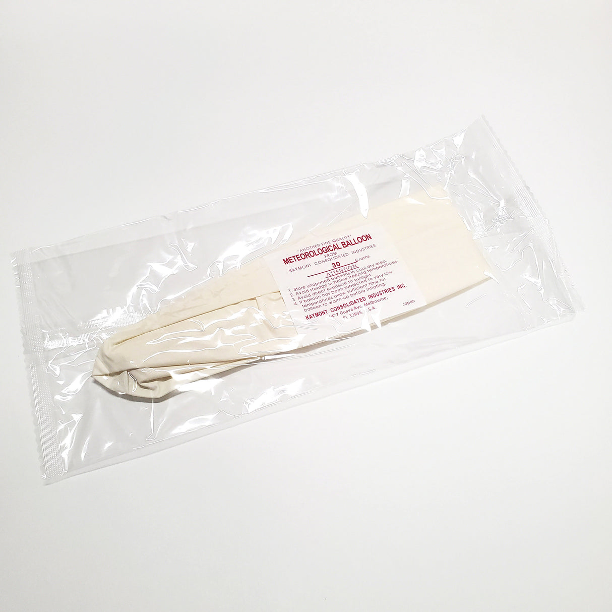 Kaymont 30g Natural Latex PIBAL Weather Balloon