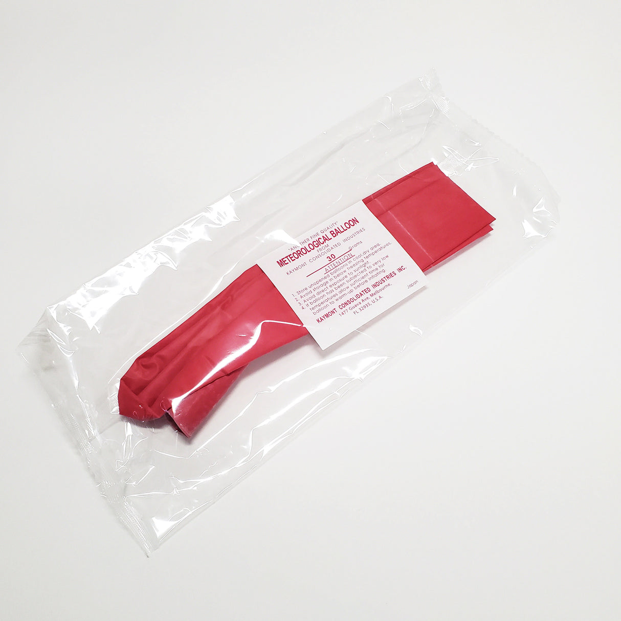 Kaymont 30g Natural Latex PIBAL Weather Balloon