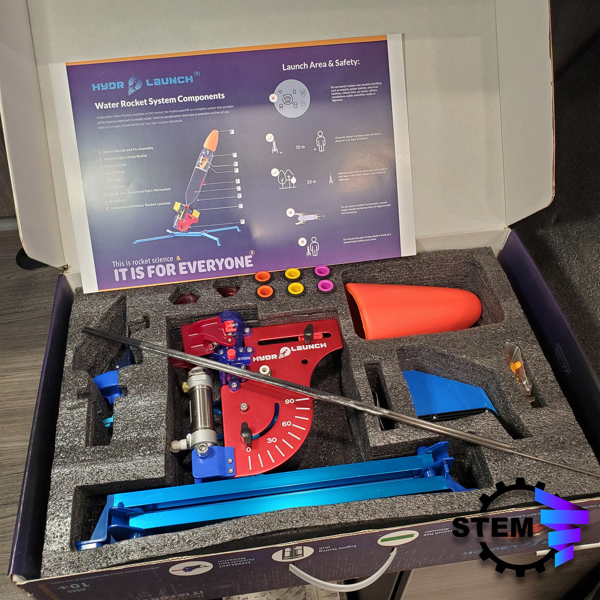 Space Trek HydroLaunch Water Rocket System - STEM Advanced Kit