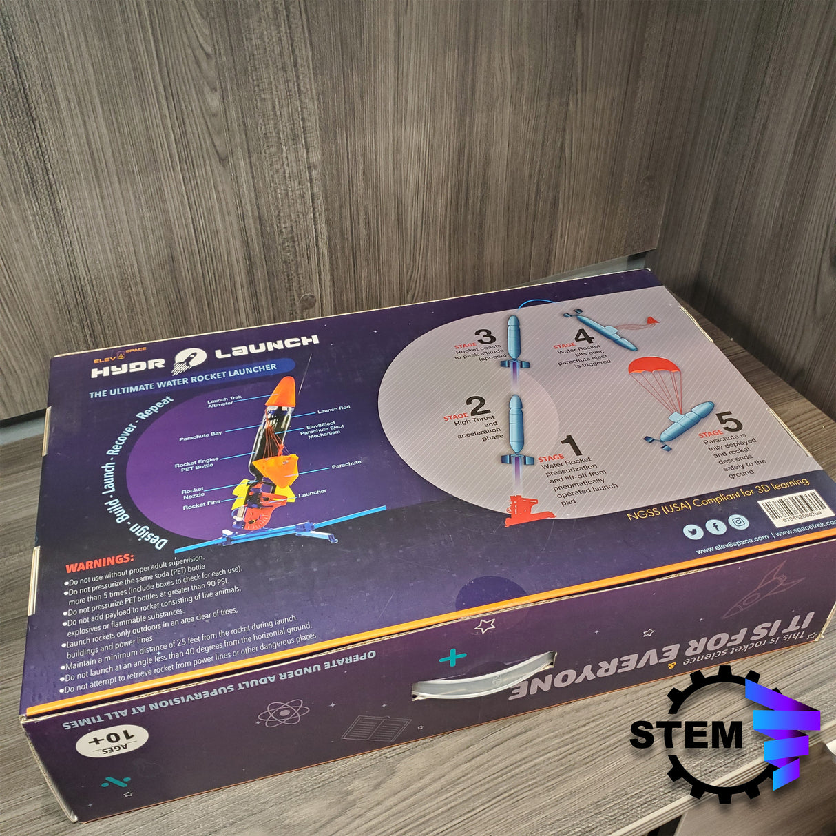 Space Trek HydroLaunch Water Rocket System - STEM Advanced Kit