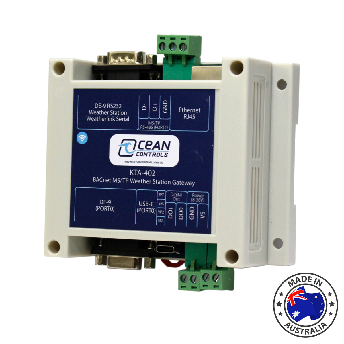 Ocean Controls KTA-402 BACnet MS/TP for Davis Weather Stations