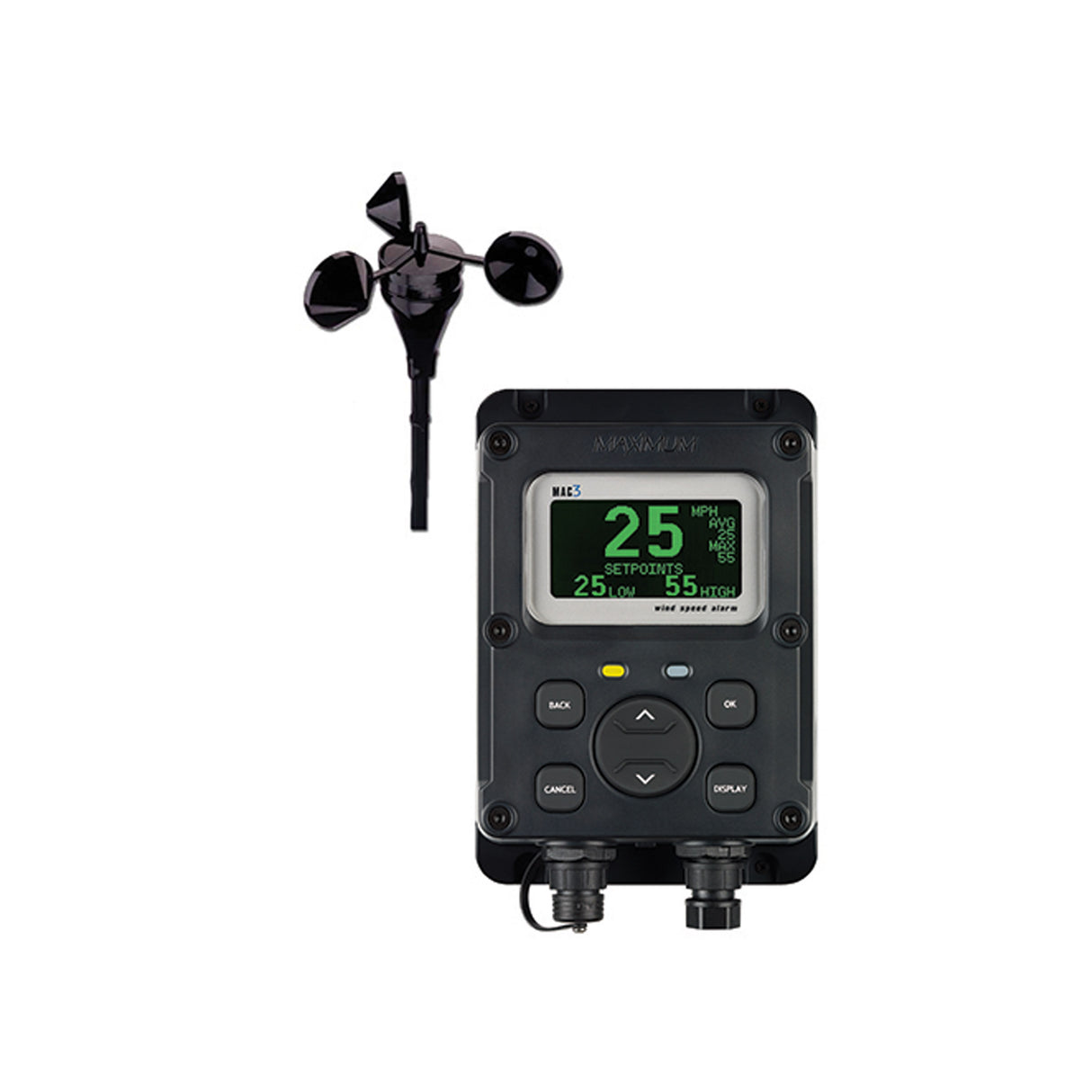 Maximum MAC3 Wind Speed Alarm, Latching System