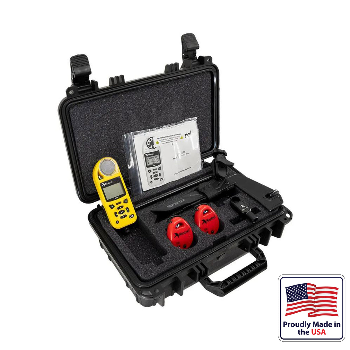 Kestrel Storm Chaser Kit with Kestrel 5500 Weather Meter, Vane Mount, Mini Tripod, Two D3 DROPs, Case