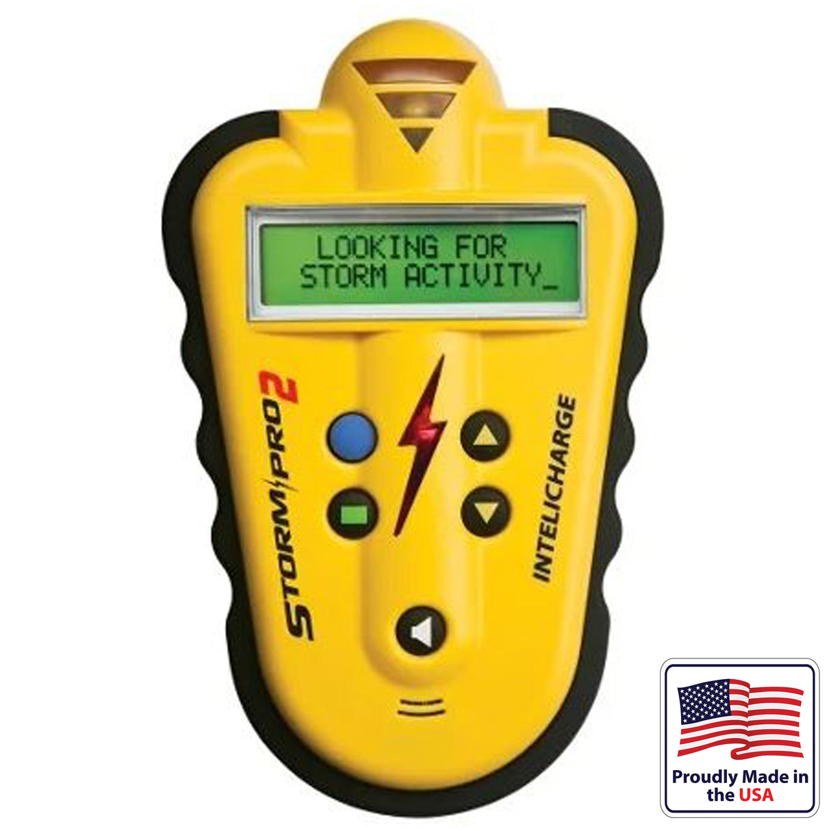 SkyScan SP2-Y StormPro2 Portable Lightning Detector, English, Yellow